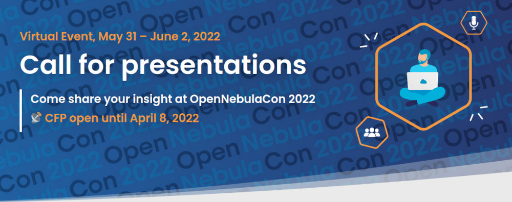 OpenNebulaCon CFP Banner