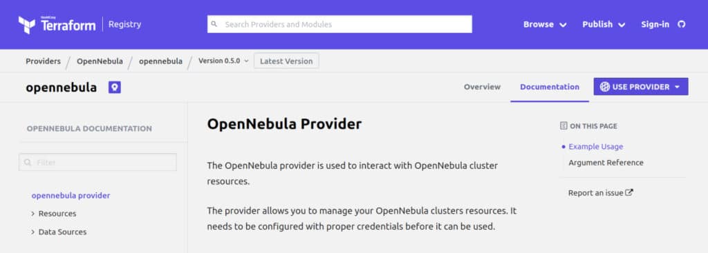 New Version 0.5 of the Terraform Provider for OpenNebula