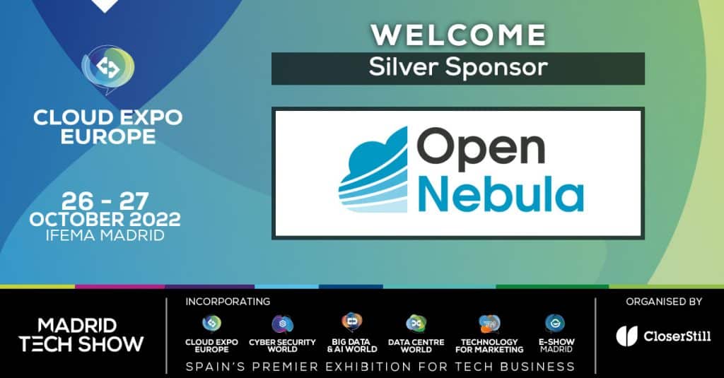 Cloud Expo Europe Silver Sponsor 2022 OpenNebula