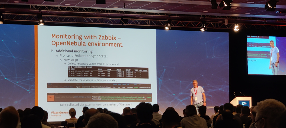 Zabbix Summit 2022 Geert on stage