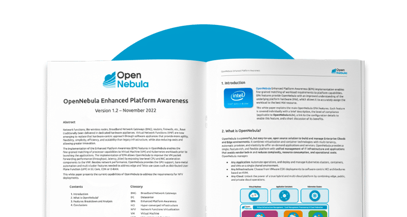 OpenNebula Enhanced Platform Awareness - White Paper Card<br />
