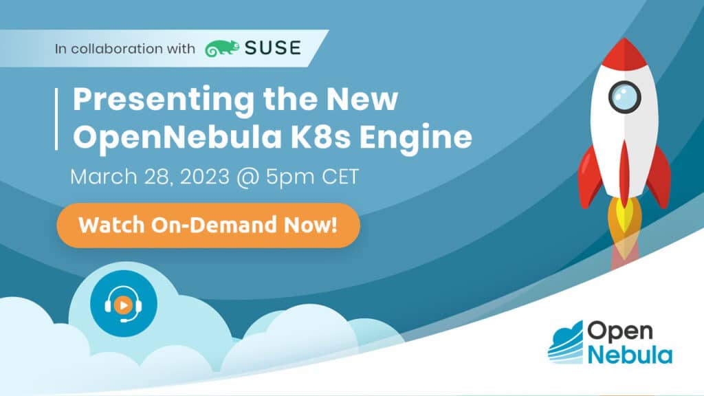 OpenNebula Webinar - Presenting the new OpenNebula Kubernetes Engine Cover