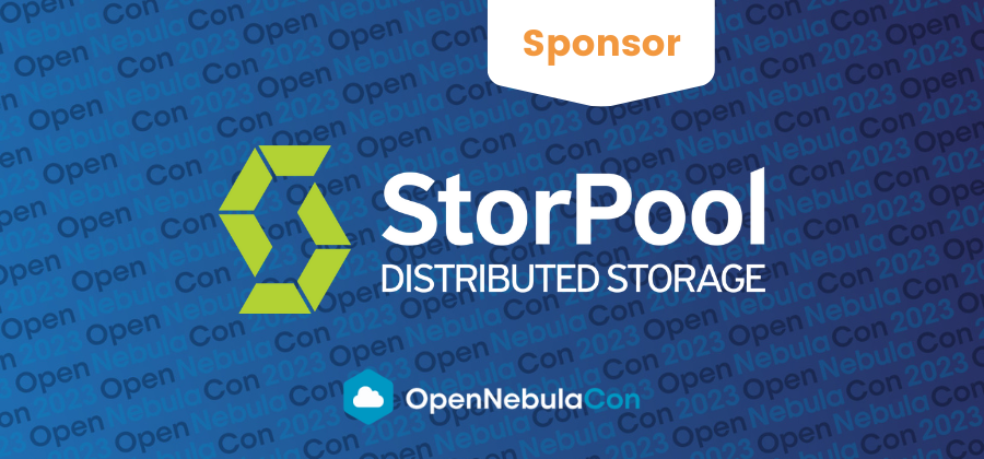 Sponsor for OpenNebula Conference 2023 - StorPool Storage