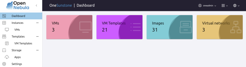 FireEdge Sunstone Dashboard 1