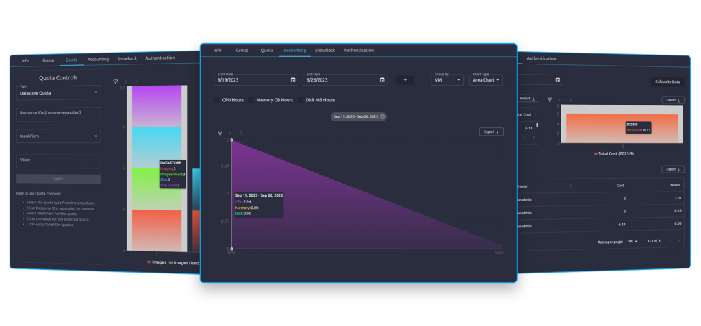 OpenNebula Fireedge Sunstone Screenshot