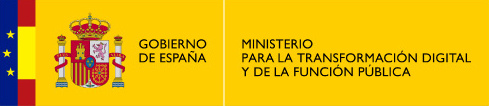 Logotipo del Ministerio para la Transformacion Digital y de la Funcion Publica web