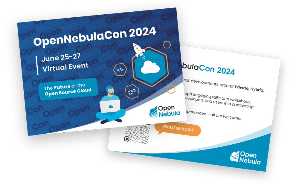 Mockup flyers OpenNebulaCon-2024