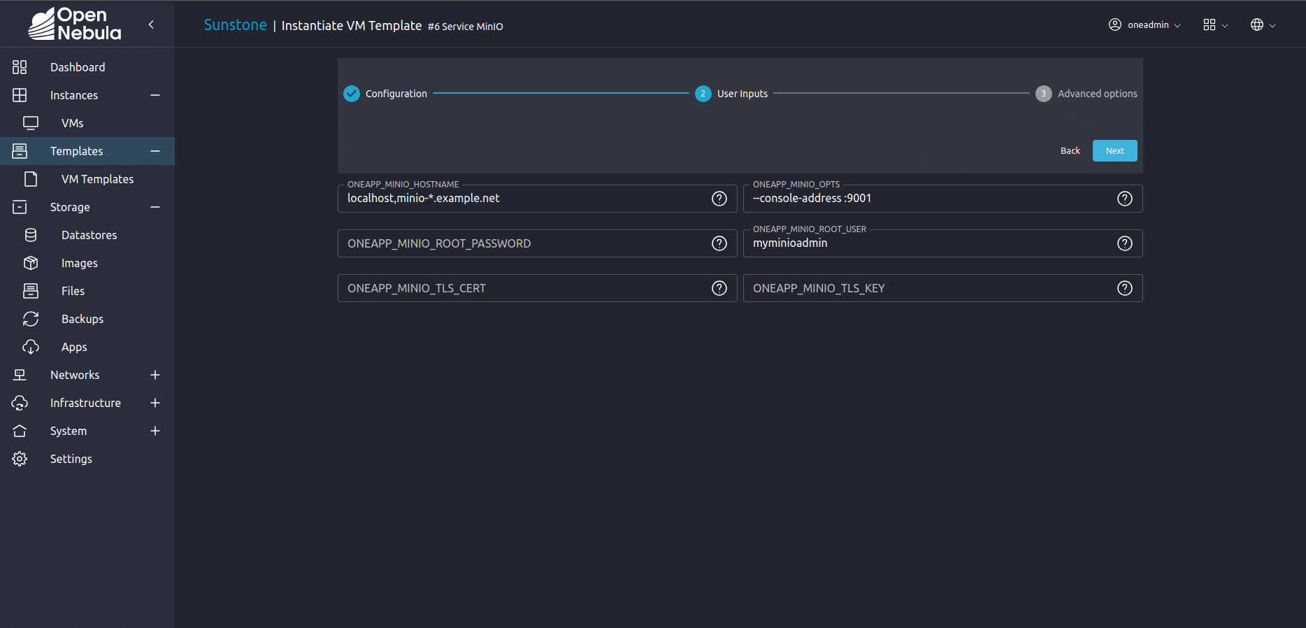 VM Template Instantiation