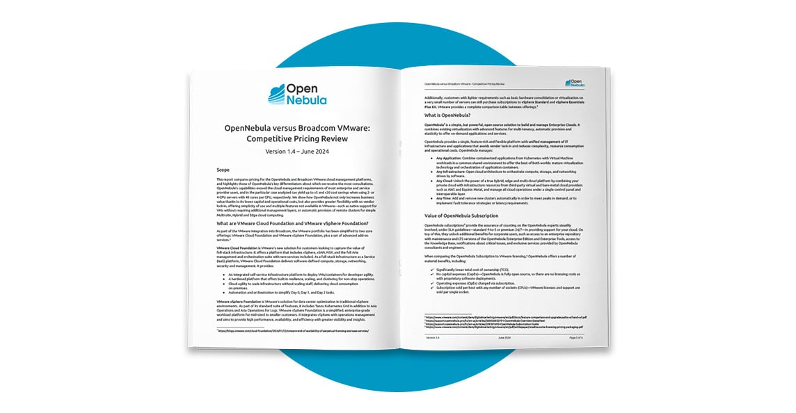 WHITEPAPER OPENNEBULA VERSUS BROADCOM VMWARE 1