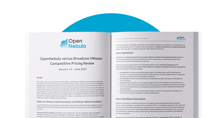 OpenNebula vs Broadcom VMware - Competitive Pricing Review - White paper