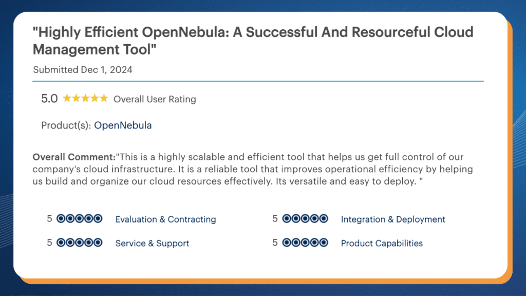 OpenNebula Review