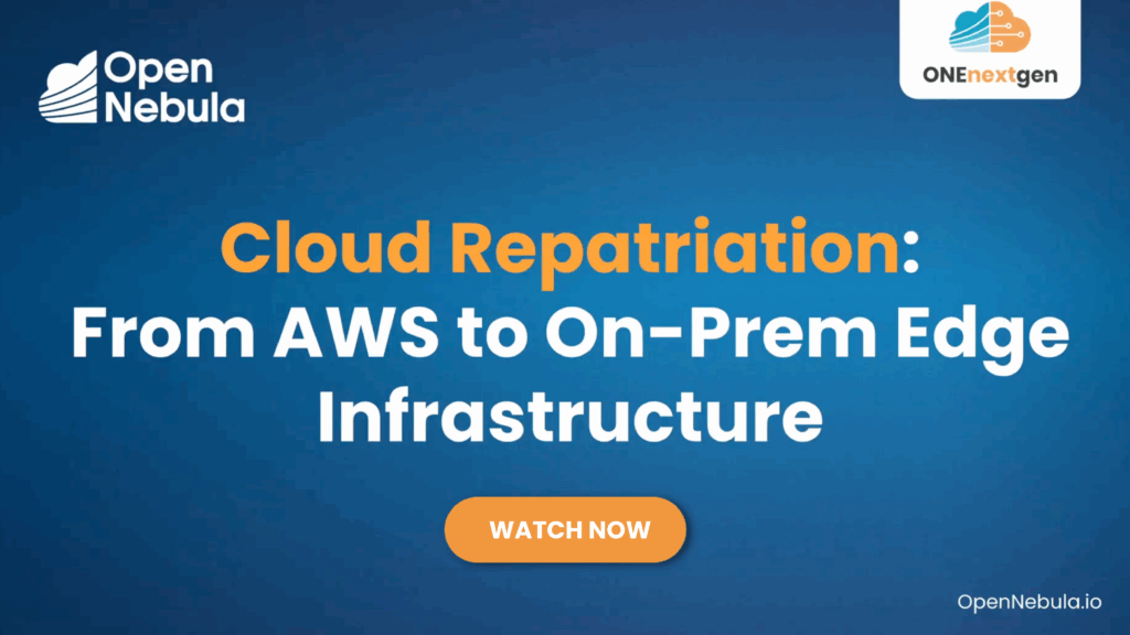 Cloud Repatriation OpenNebula