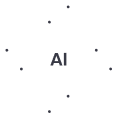 AI white icon