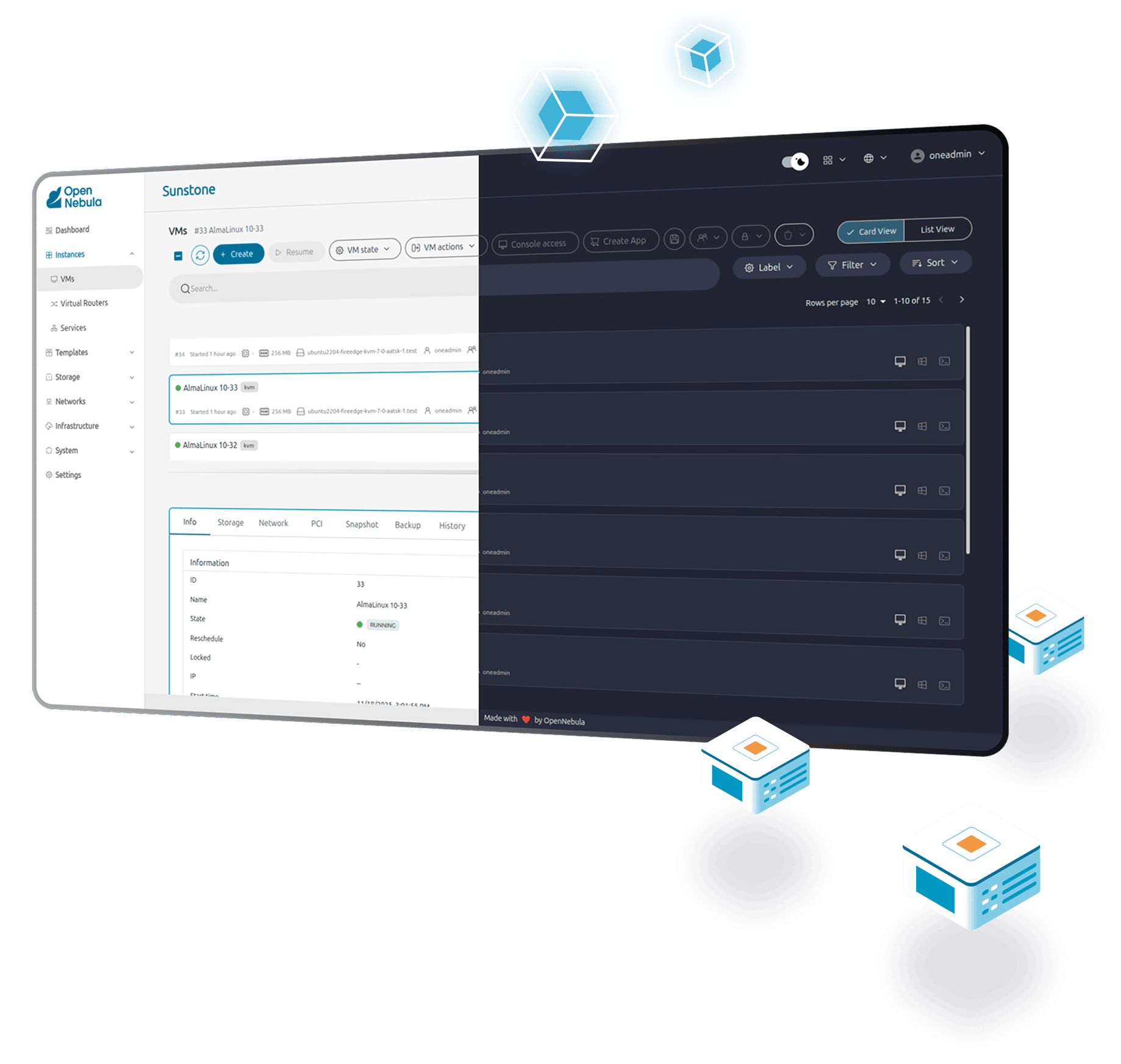 OpenNebula 7 Sunstone Mockup