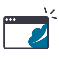 designed for modern cloud icon