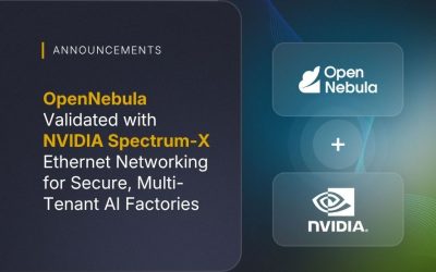 OpenNebula Validated with NVIDIA Spectrum-X Ethernet Networking for Secure, Multi-Tenant AI Factories