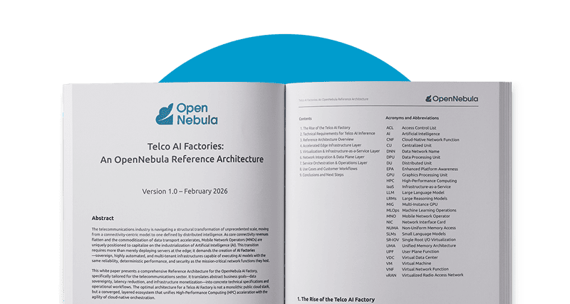 OpenNebula White Papers 1 card whitepaper paper Telco AI Factories