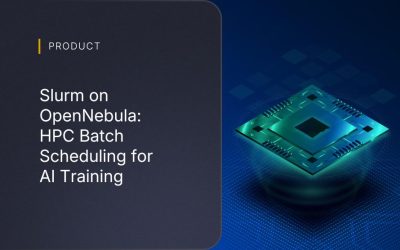 Slurm on OpenNebula: HPC Batch Scheduling for AI Training
