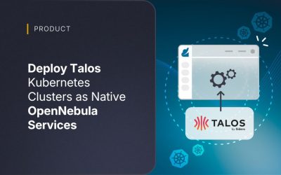 Deploy Talos Kubernetes Clusters as Native OpenNebula Services 